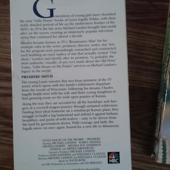 3 Collectables Little House On The Prairie VHS NEVER PLAYED Perfect Condition - Picture 6 of 8